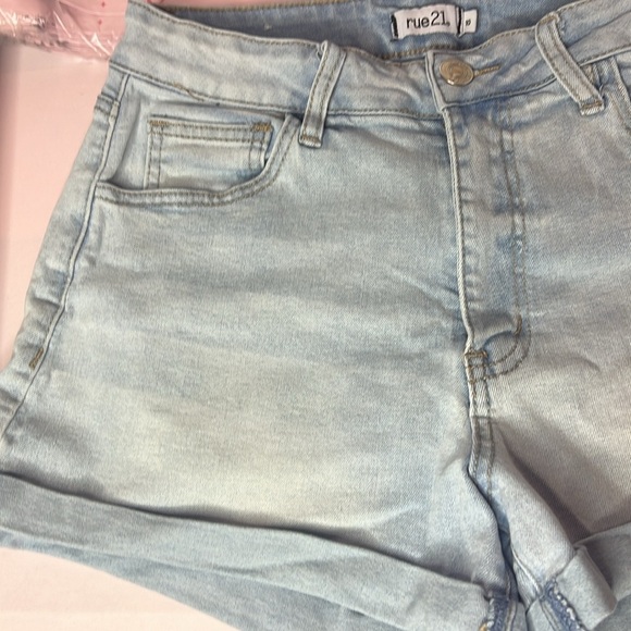 Rue21 Light Blue Denim Women's Shorts - Picture 2 of 6